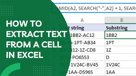 substring function excel|How to Extract Text from a Cell in Excel (5 Ways).